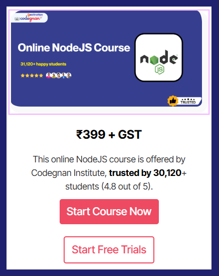 Online NodeJS Course
