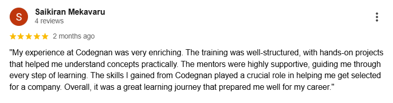 Codegnan Bangalore Review 2