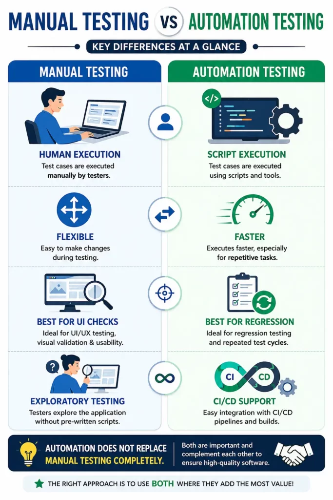 Manual vs Automatic Testing