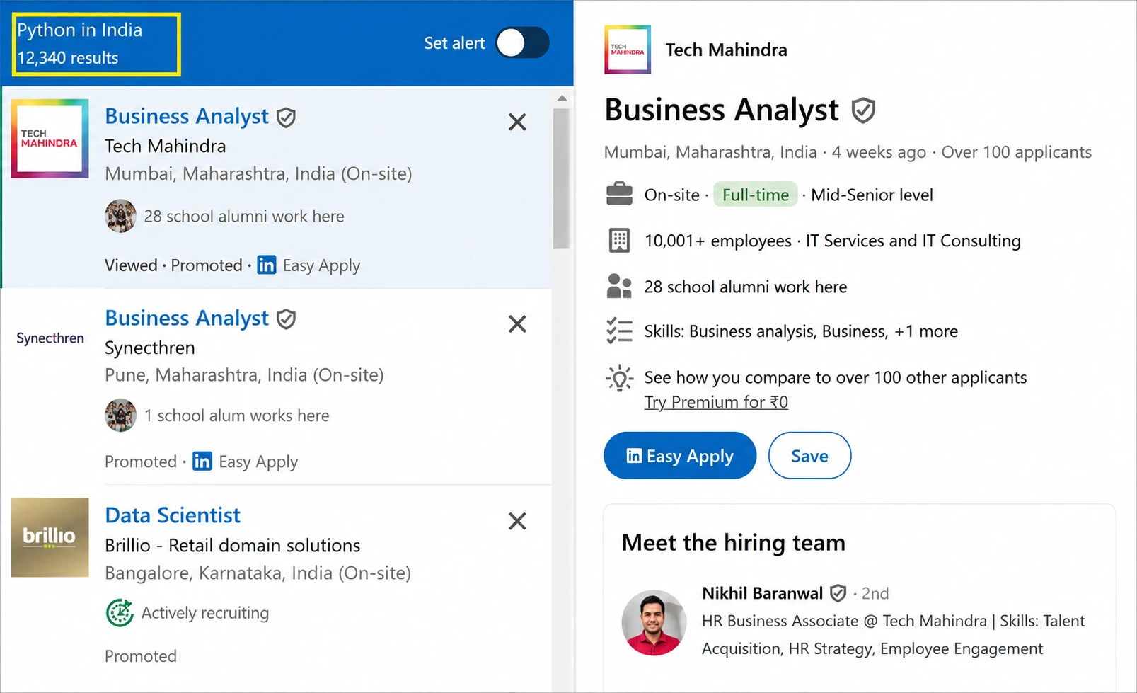 Greater job availability