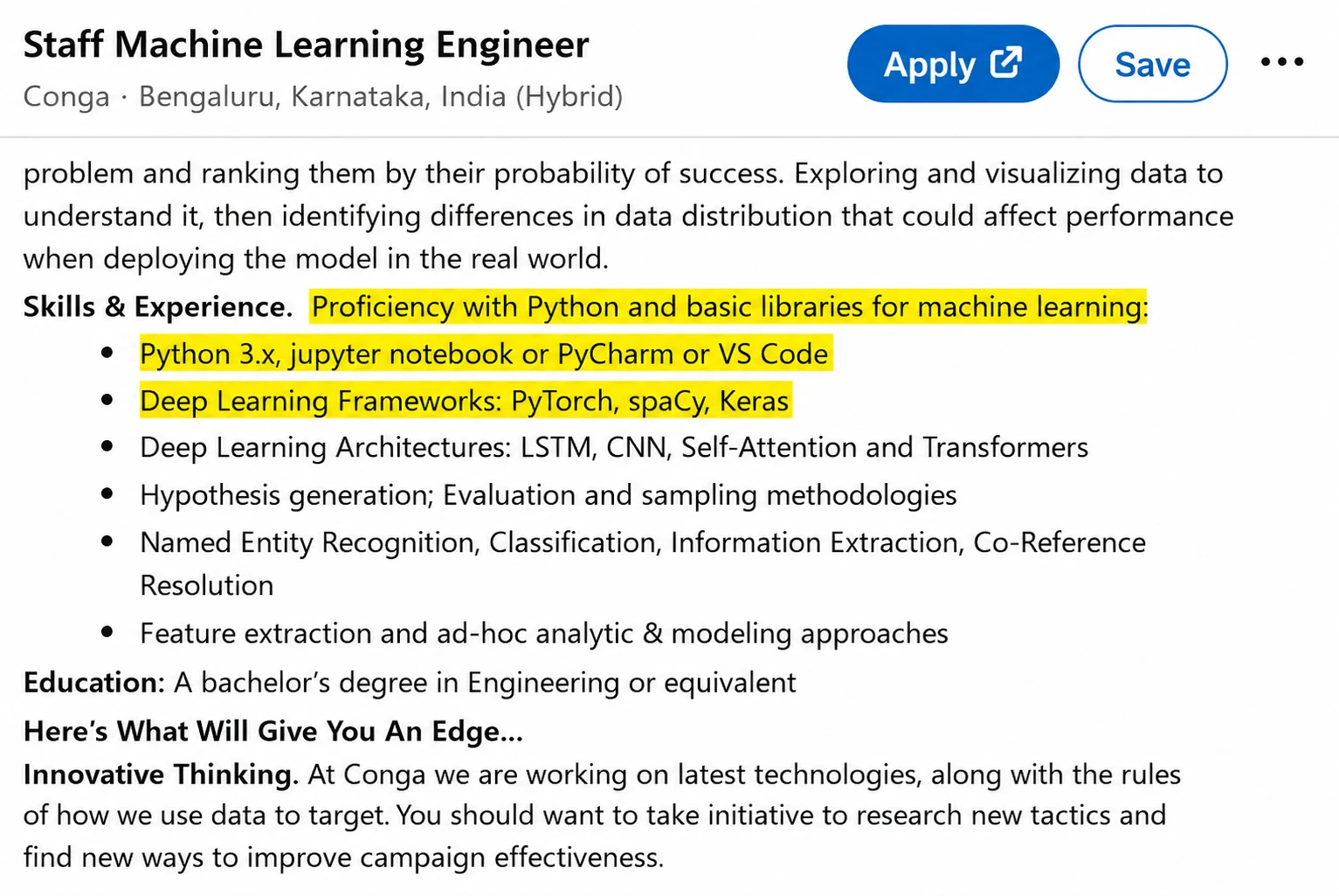 Machine Learning Engineer