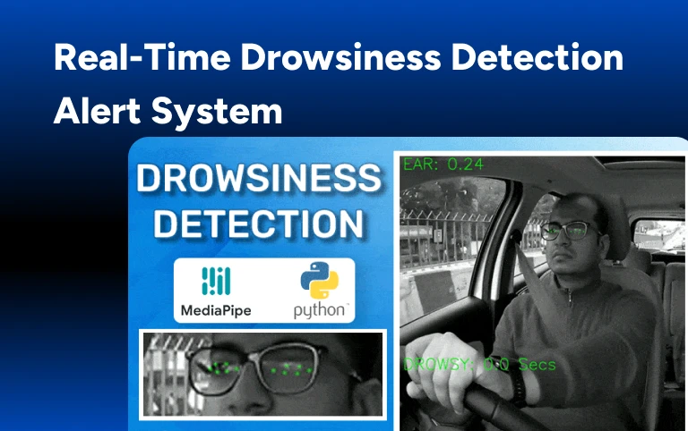 Real time drowsiness detection alert system
