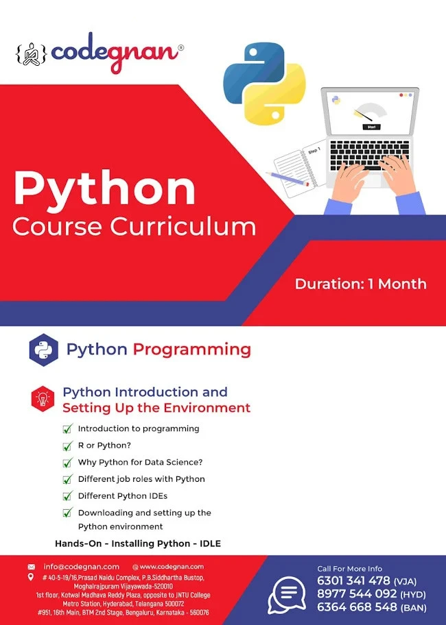 Python course curriculum
