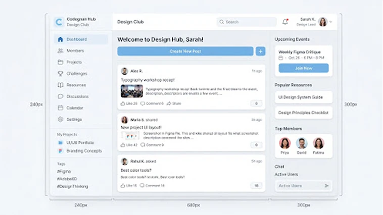 Community Website UI